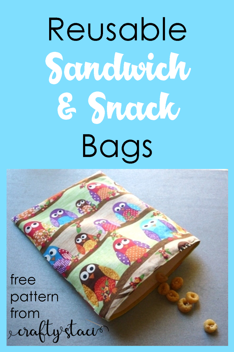 Reusable sandwich bag pattern hotsell